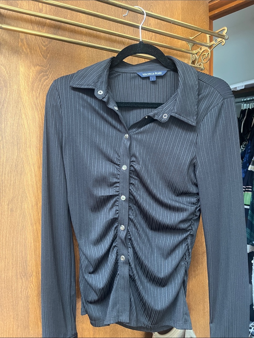 Veronica Beard pearl button up